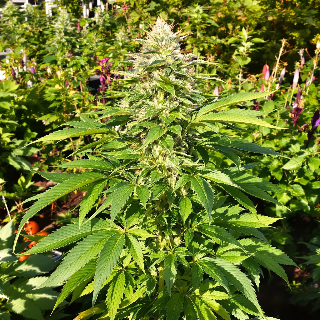 UW 80% indica / 20% sativa flower with visible trichomes