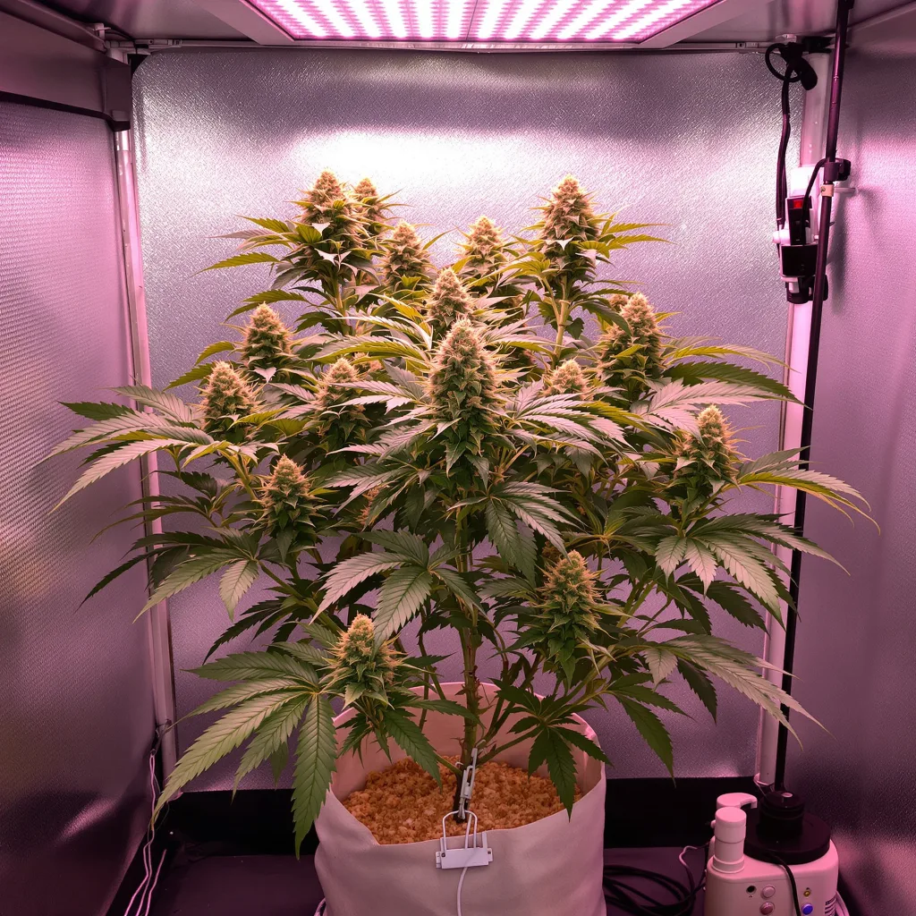 Vader OG 76% indica / 24% sativa flower with visible trichomes