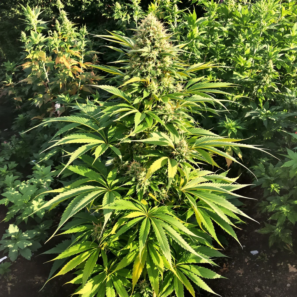 Vanilla Kush 70% indica / 30% sativa flower with visible trichomes