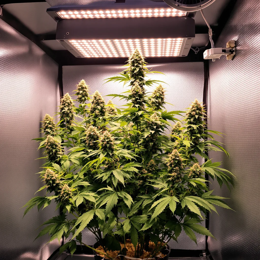 Venus OG 57% indica / 43% sativa flower with visible trichomes