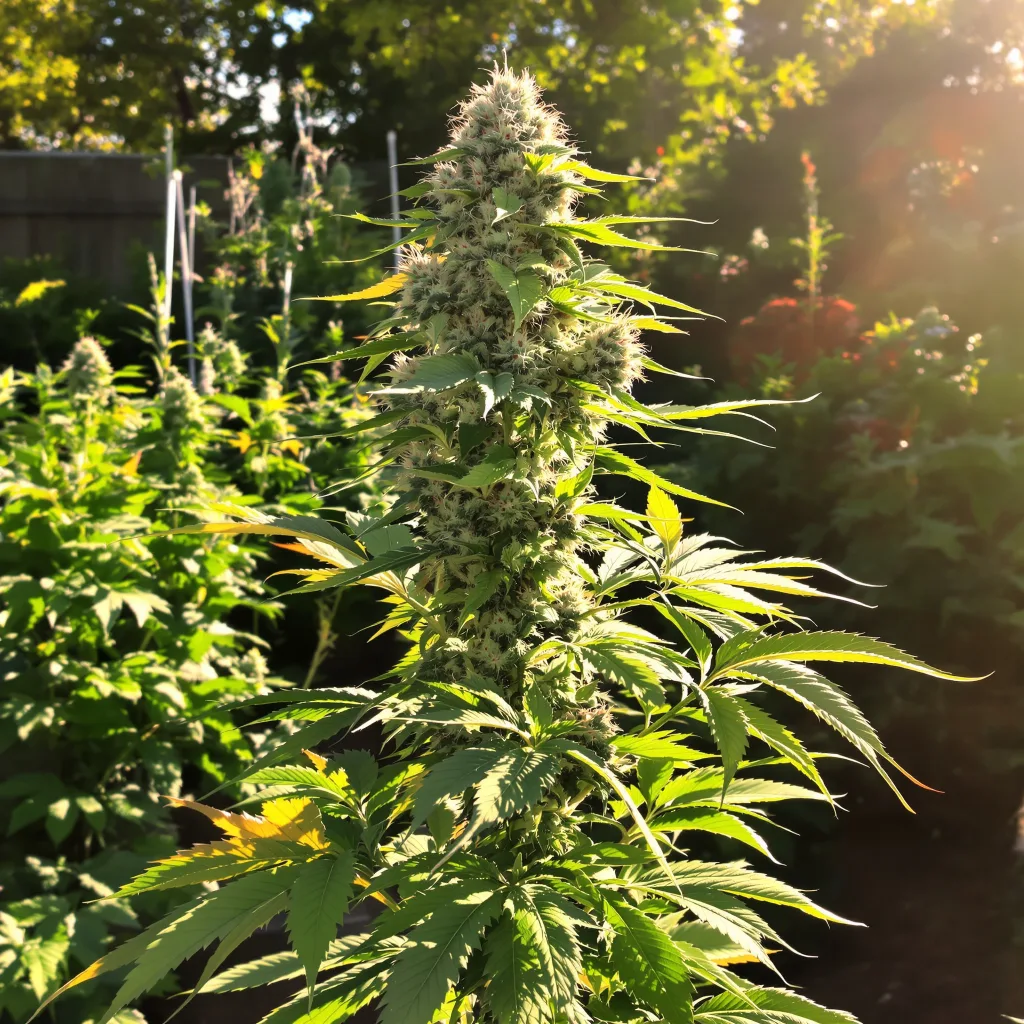 Venus OG 57% indica / 43% sativa flower with visible trichomes