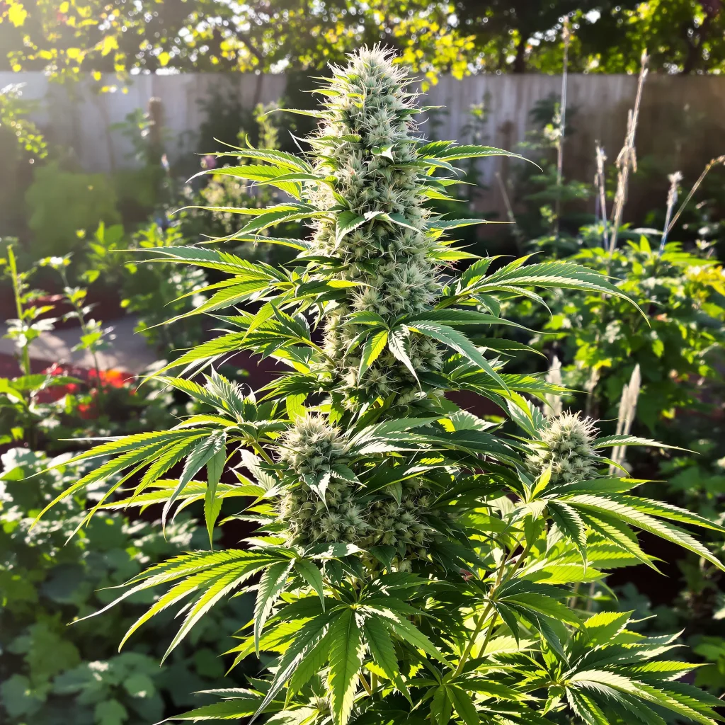 Venus OG 57% indica / 43% sativa flower with visible trichomes