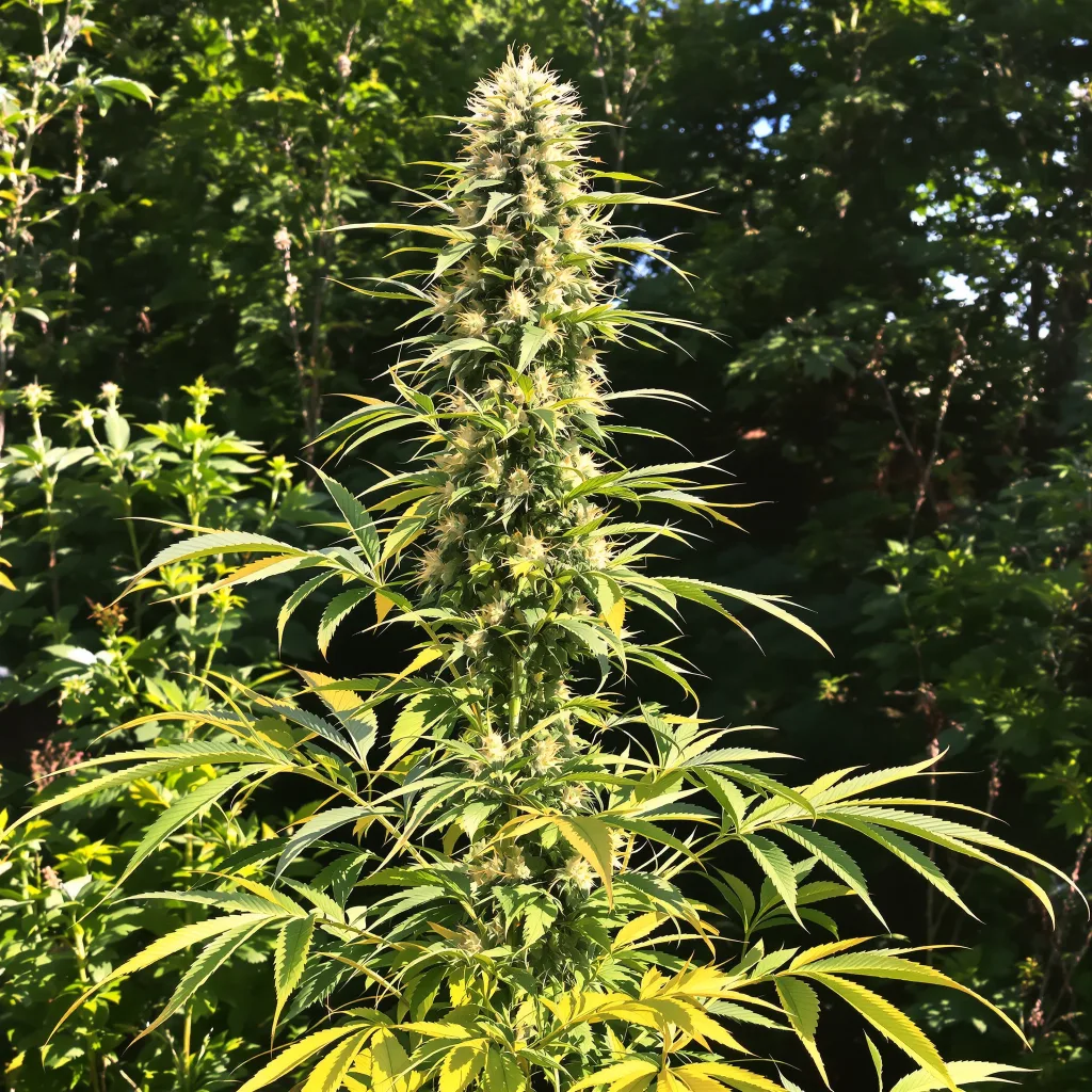 Vortex 20% indica / 80% sativa flower with visible trichomes