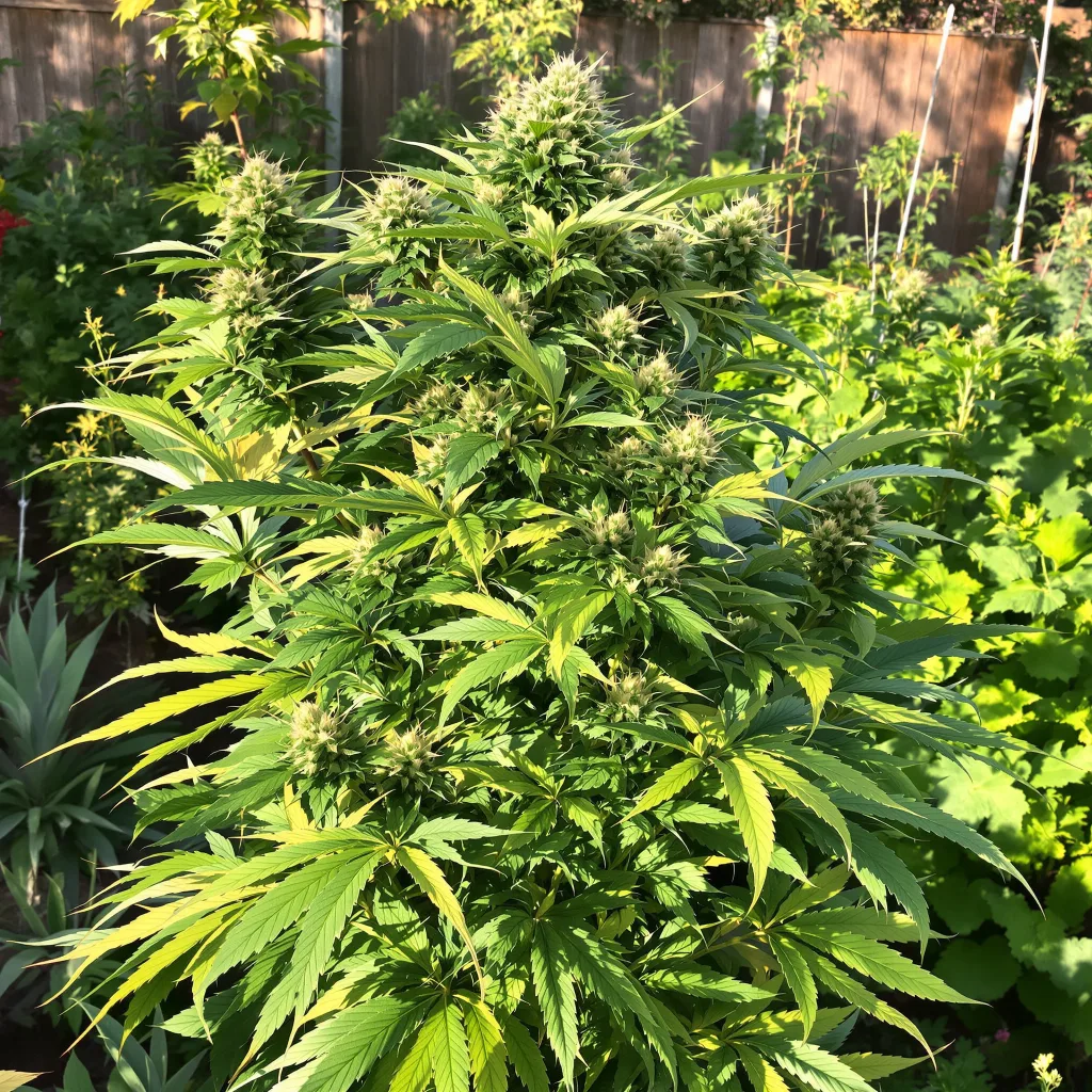 Warlock 74% indica / 26% sativa flower with visible trichomes