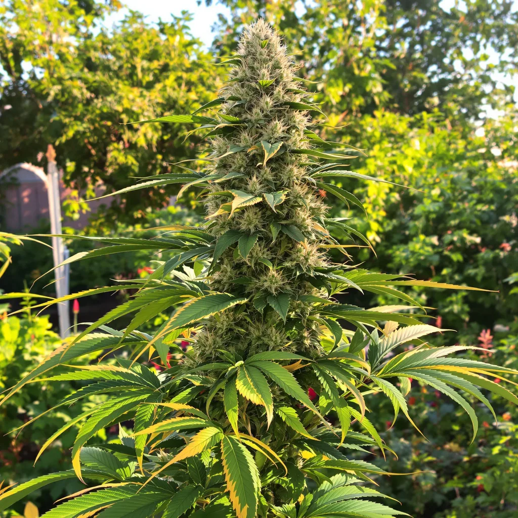 Wedding Cake 60% indica / 40% sativa flower with visible trichomes