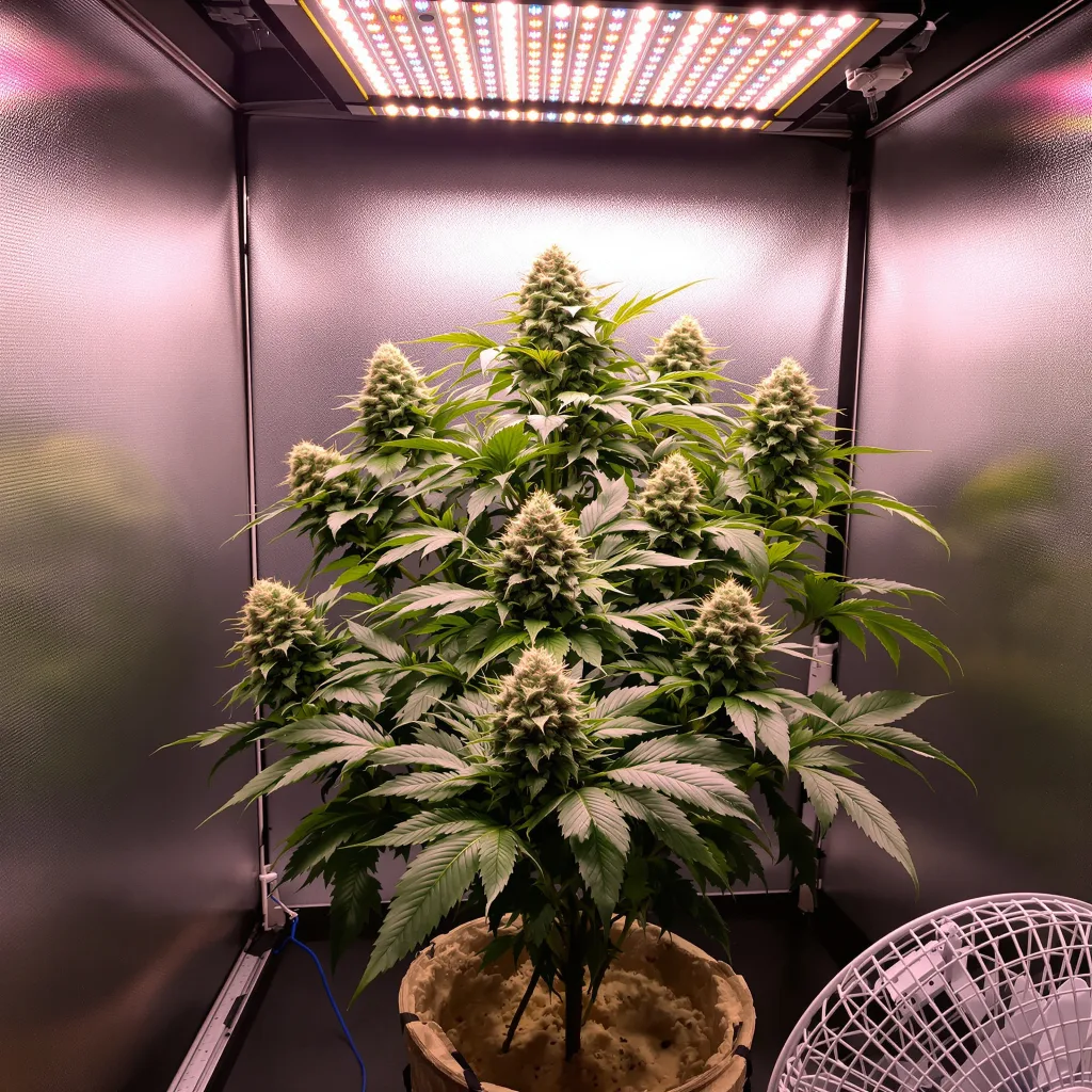 Wedding Pie 78% indica / 22% sativa flower with visible trichomes