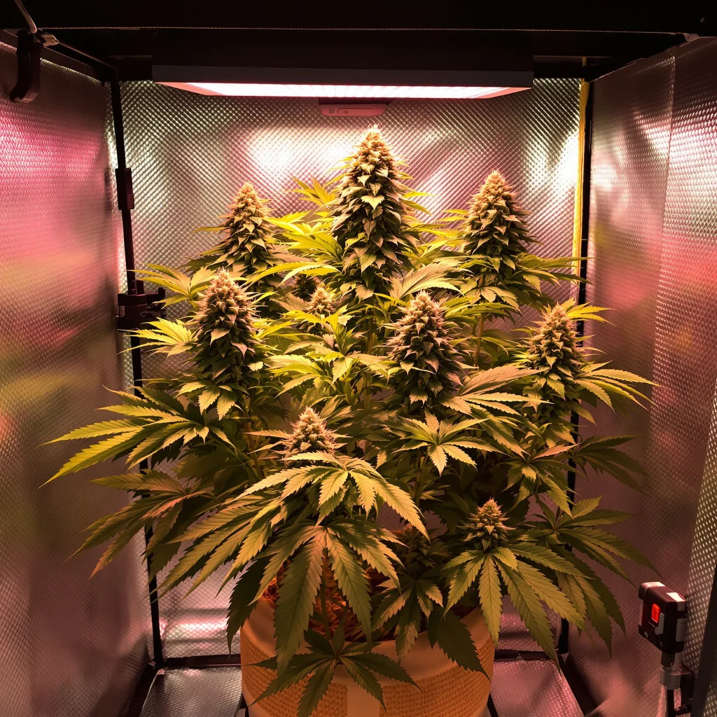 West OG 83% indica / 17% sativa flower with visible trichomes