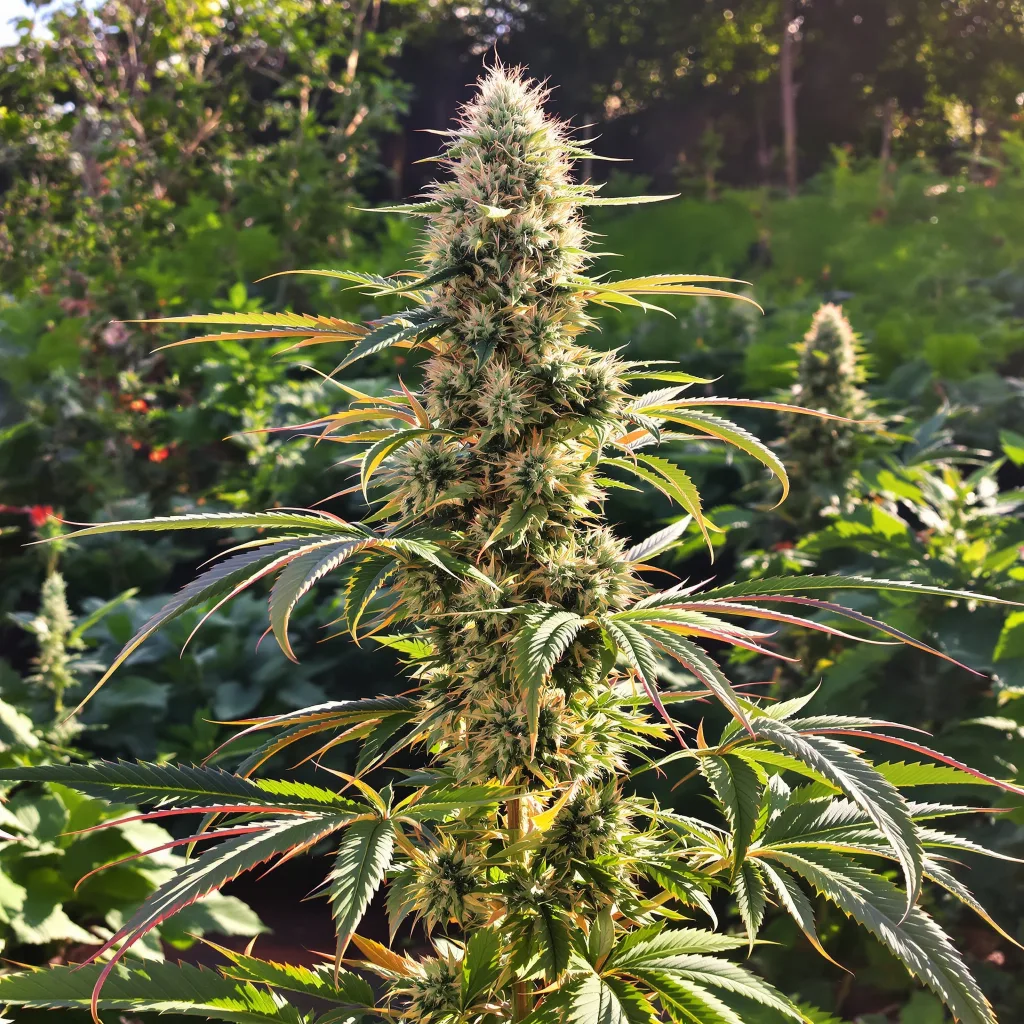 White Gold 60% indica / 30% sativa flower with visible trichomes