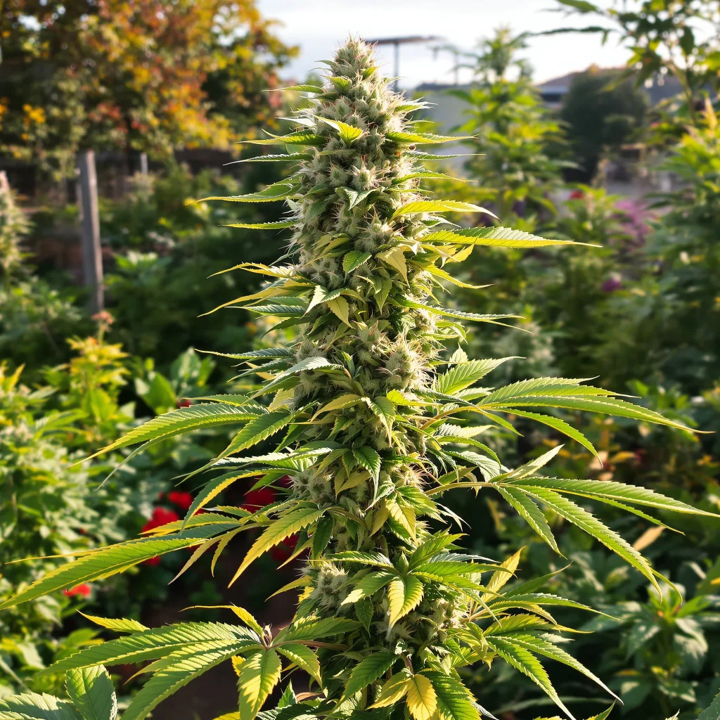 White Gold 60% indica / 30% sativa flower with visible trichomes