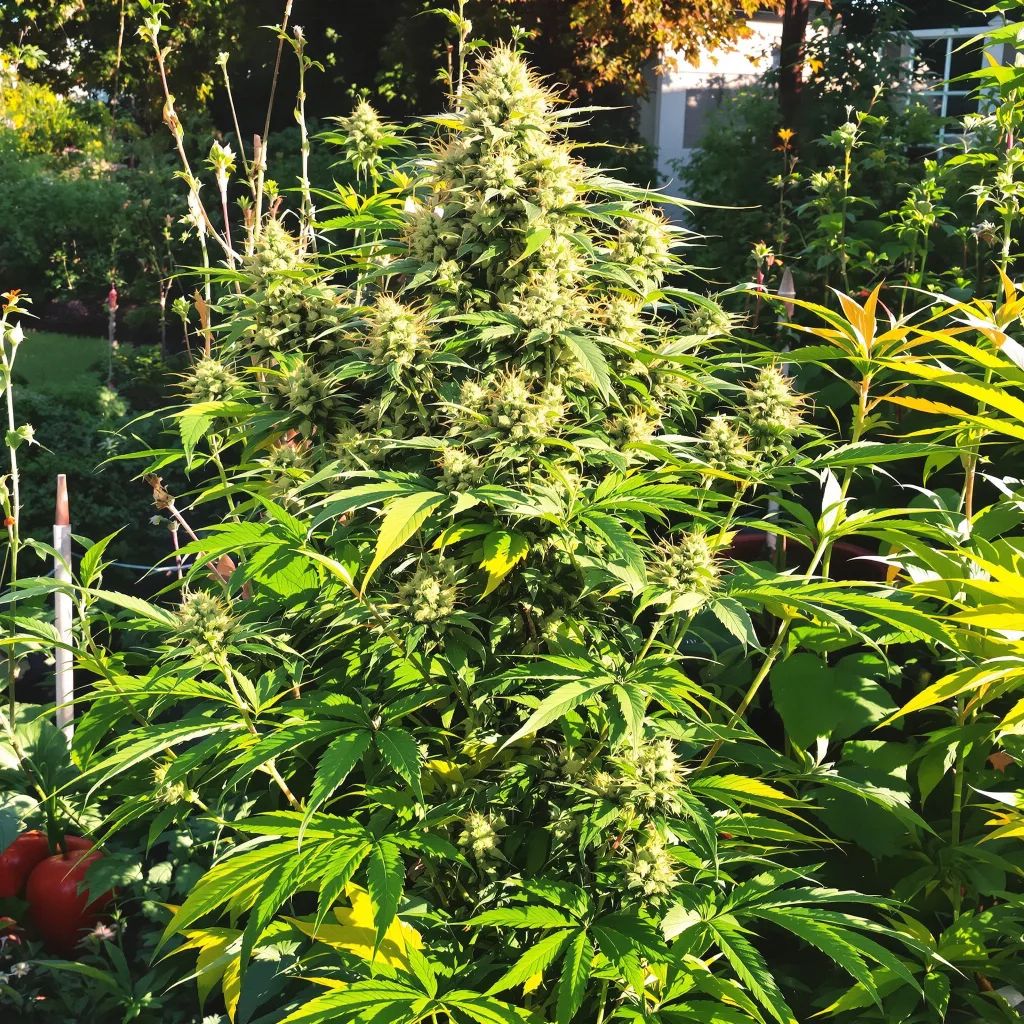 White Lightning 50% indica / 40% sativa flower with visible trichomes