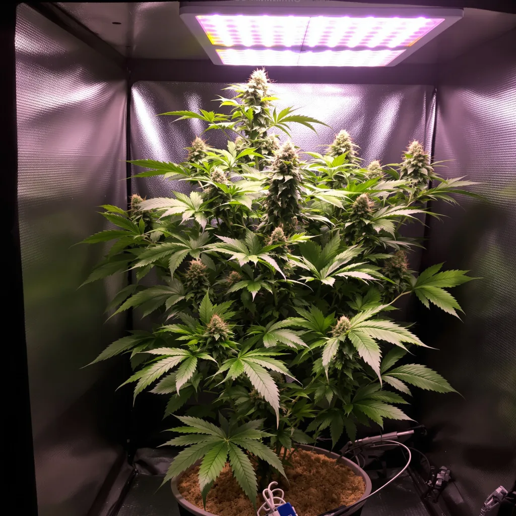 White Runtz 70% indica / 30% sativa flower with visible trichomes