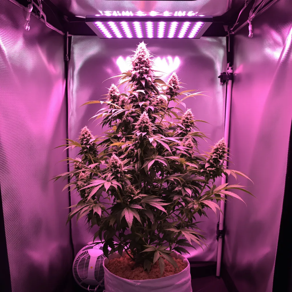 White Truffle 80% indica / 20% sativa flower with visible trichomes