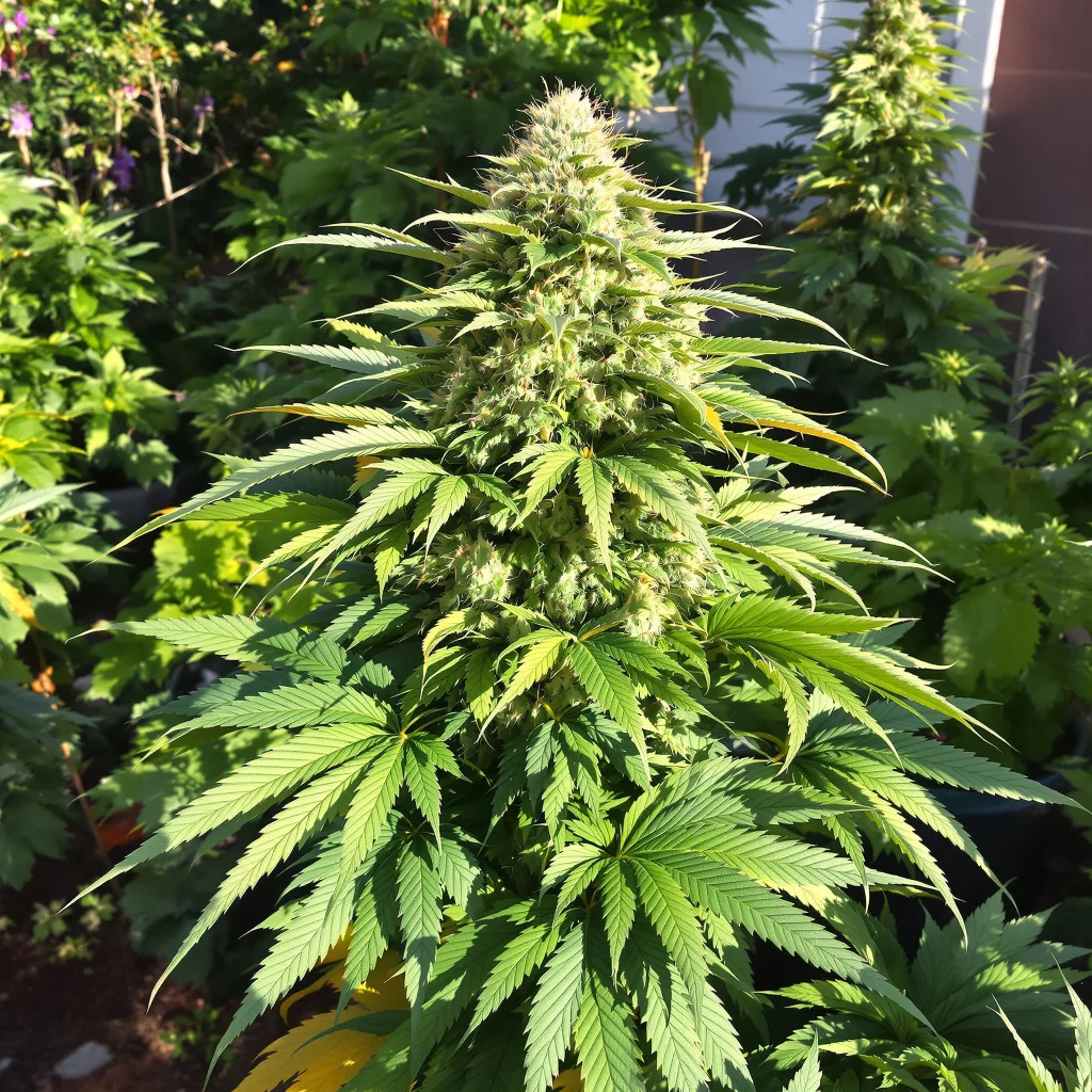 White Truffle 80% indica / 20% sativa flower with visible trichomes
