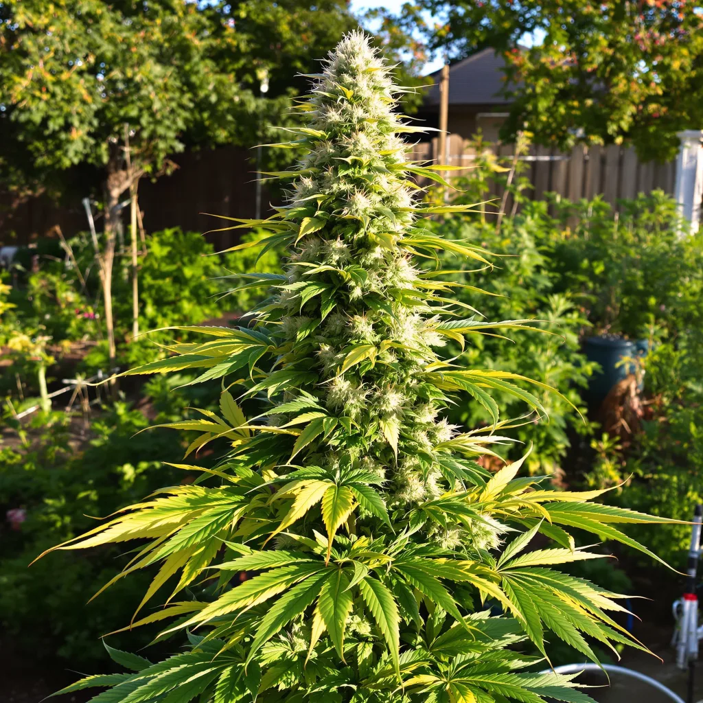 White Widow 50% indica / 40% sativa flower with visible trichomes