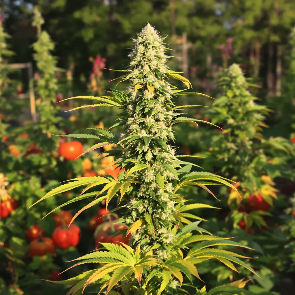Whiteout 39% indica / 61% sativa flower with visible trichomes