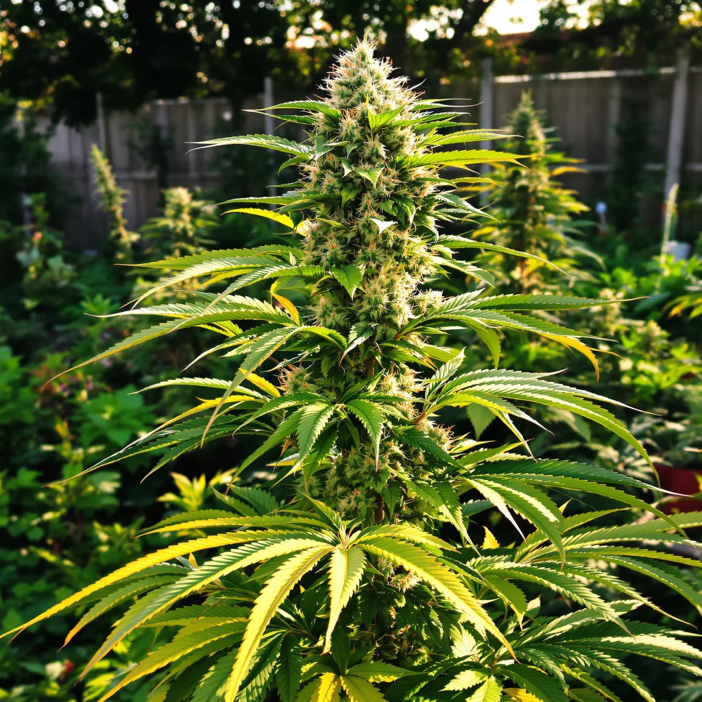 Wildberry 44% indica / 56% sativa flower with visible trichomes