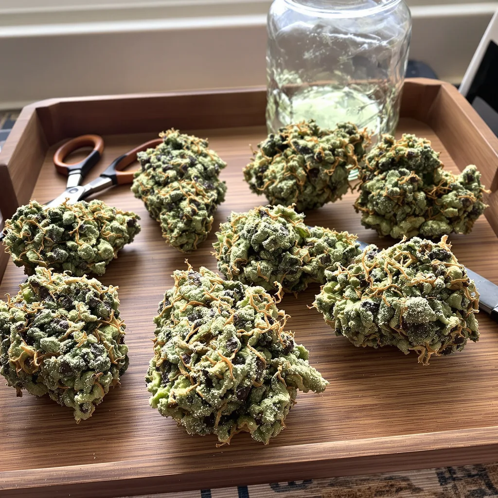 Willie Nelson 40% indica / 60% sativa flower with visible trichomes