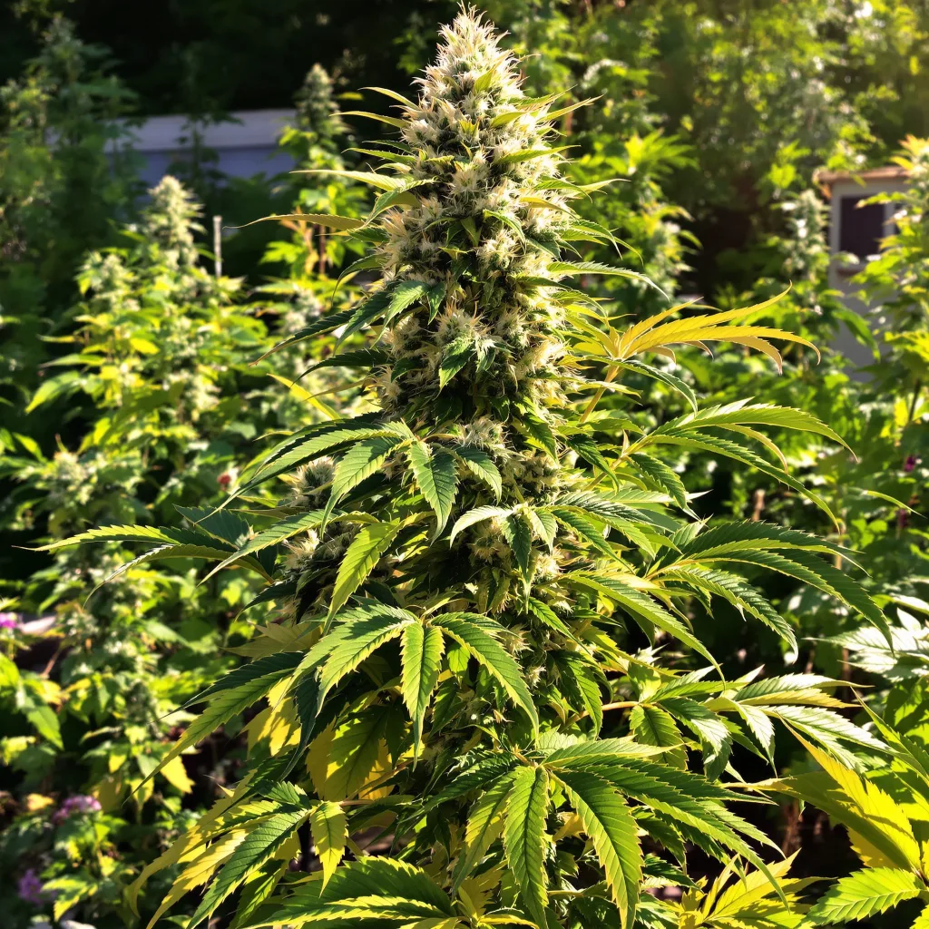 Willie Nelson 40% indica / 60% sativa flower with visible trichomes