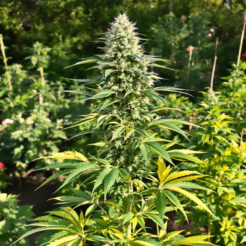 Wilson 64% indica / 36% sativa flower with visible trichomes