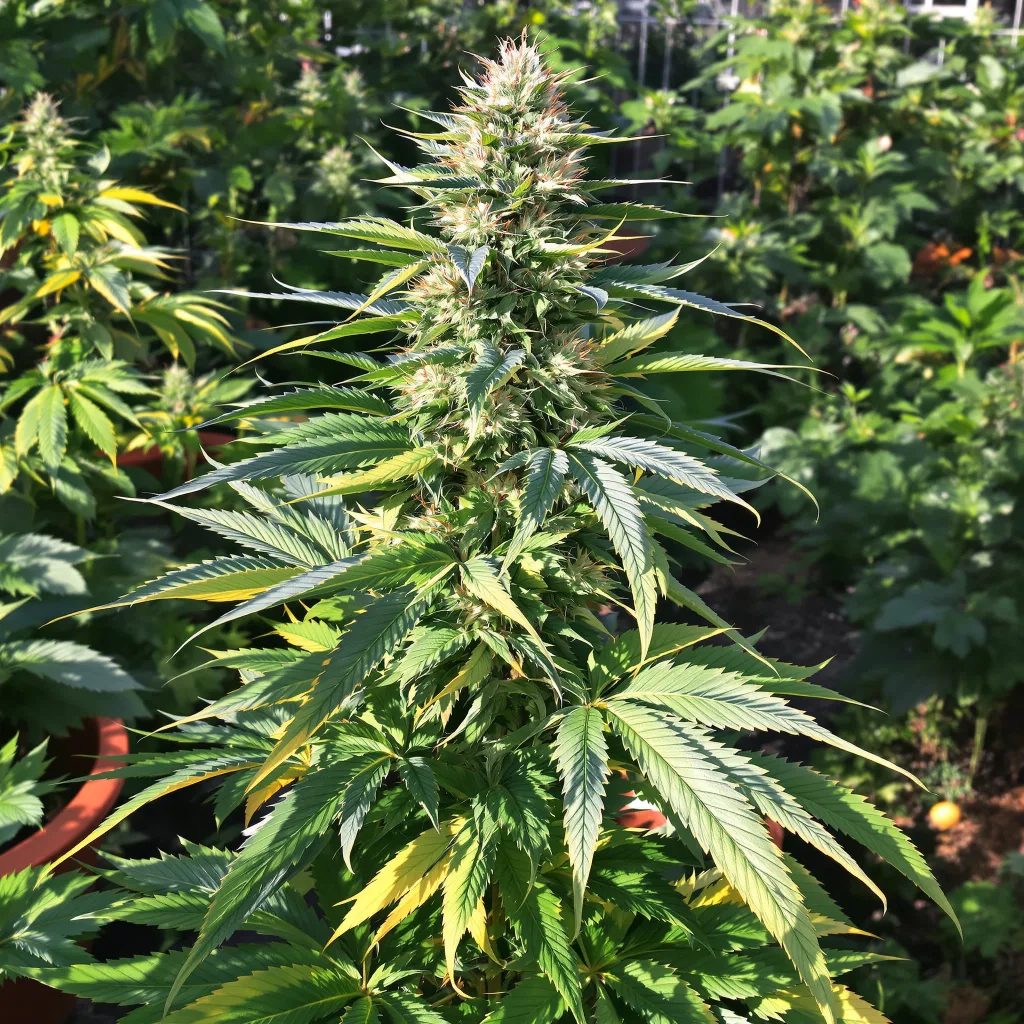 WMD 74% indica / 26% sativa flower with visible trichomes