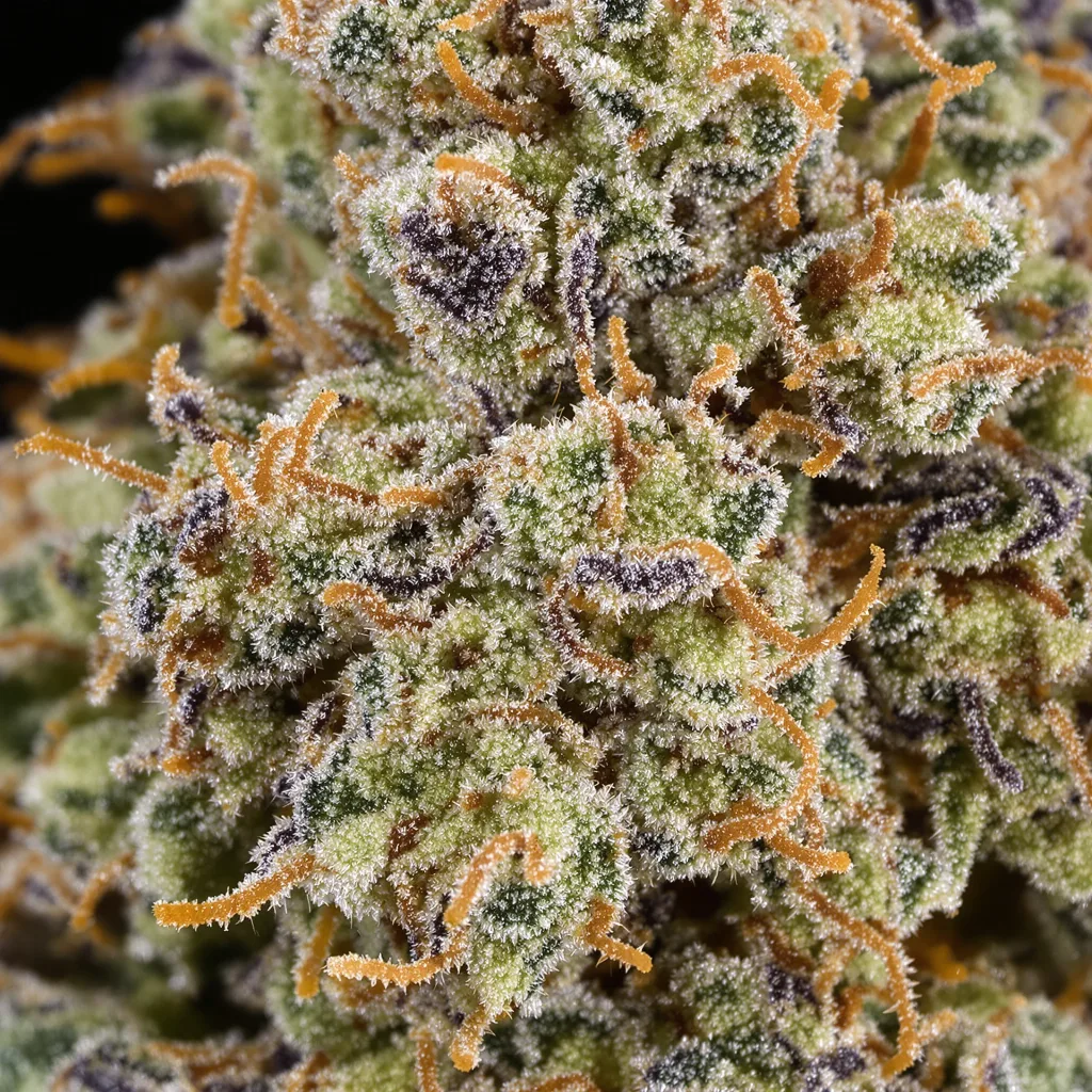 X-Files cannabis bud close-up showing balanced bud structure with frosted trichomes