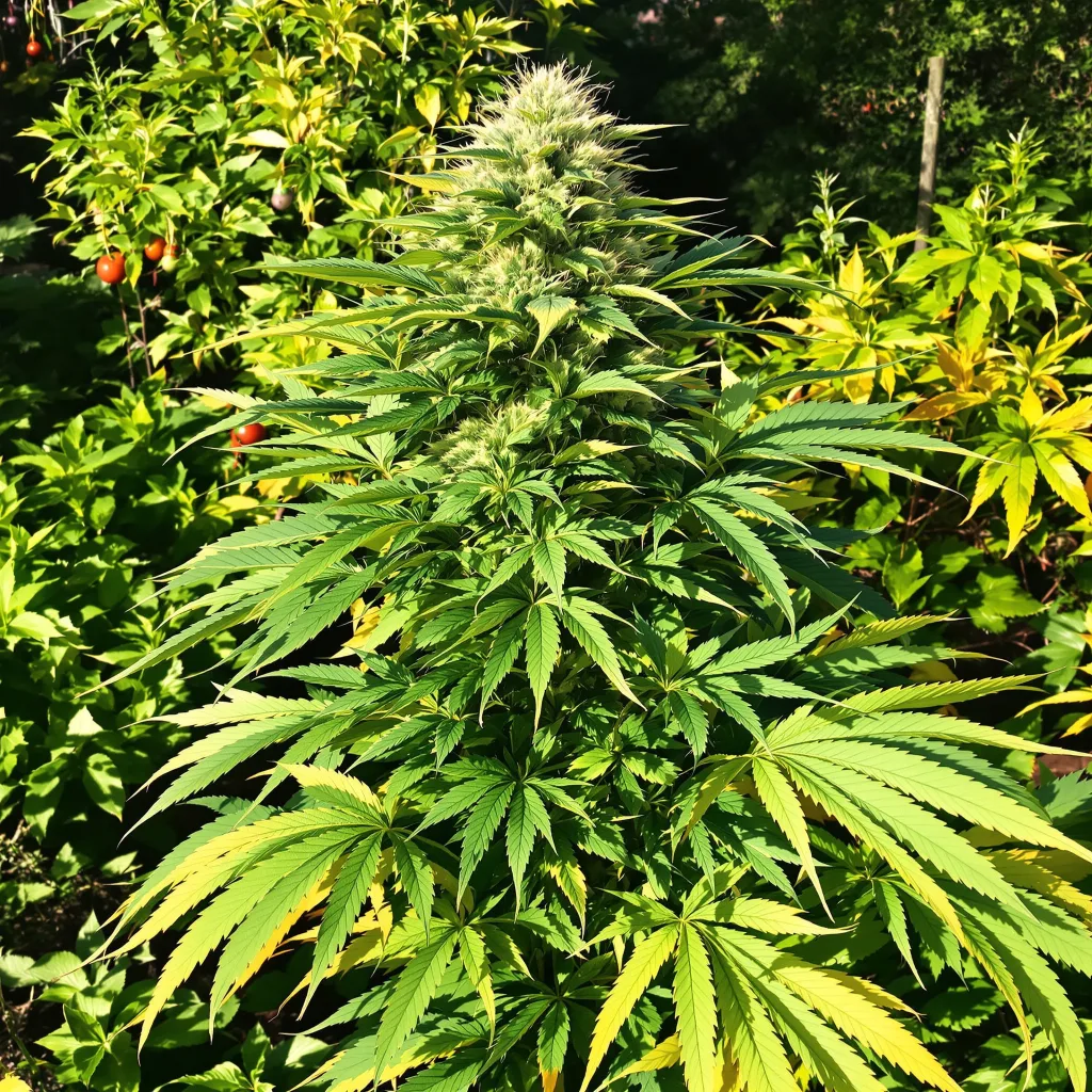 X-Wing 83% indica / 17% sativa flower with visible trichomes