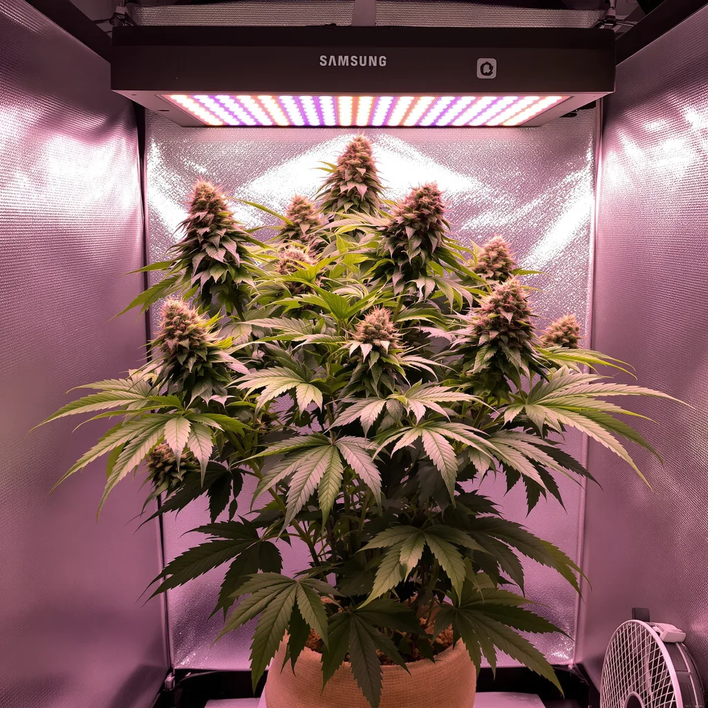 XXX 420 65% indica / 35% sativa flower with visible trichomes