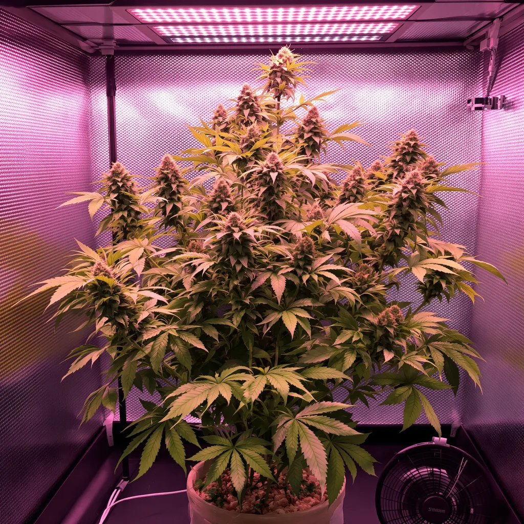 Yeti OG 69% indica / 31% sativa flower with visible trichomes