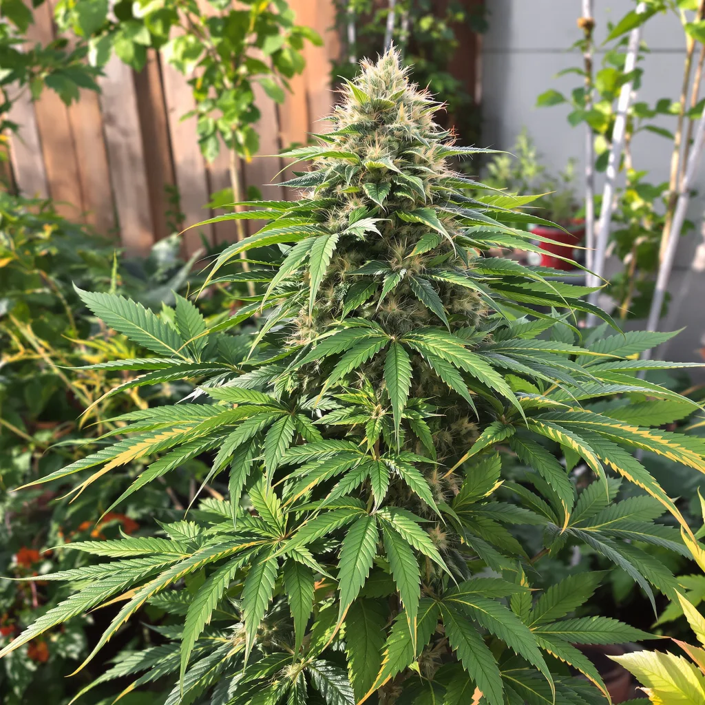 Yeti OG 69% indica / 31% sativa flower with visible trichomes