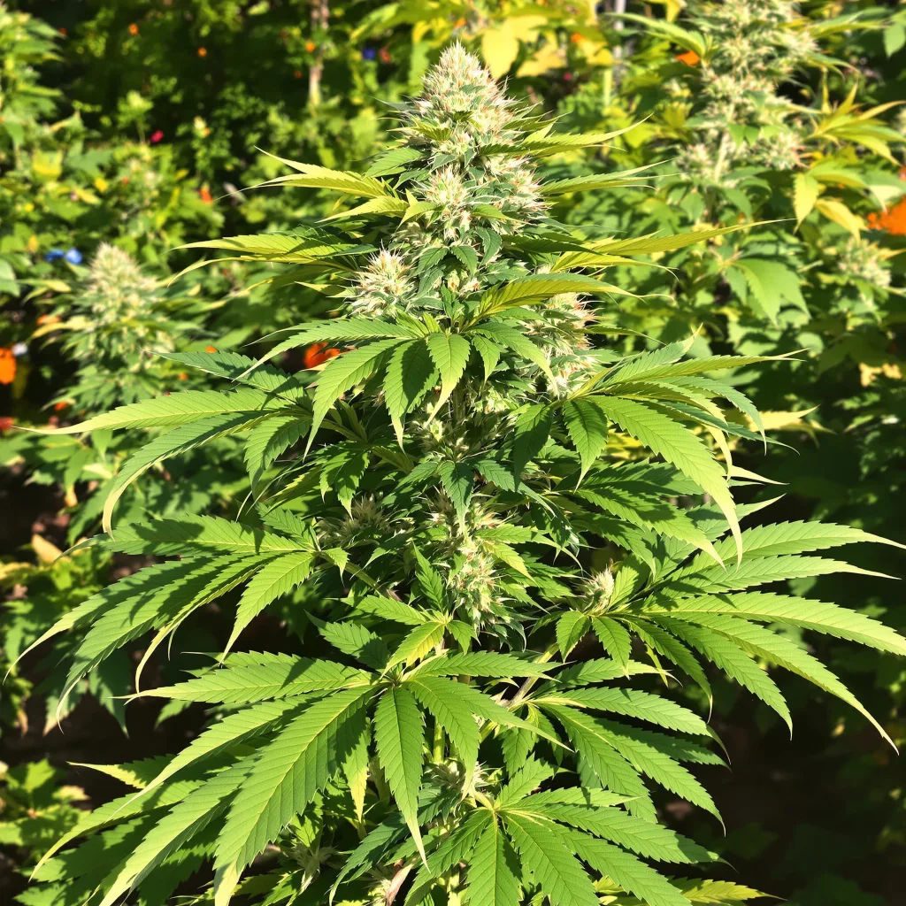 Zebra Cake 70% indica / 30% sativa flower with visible trichomes