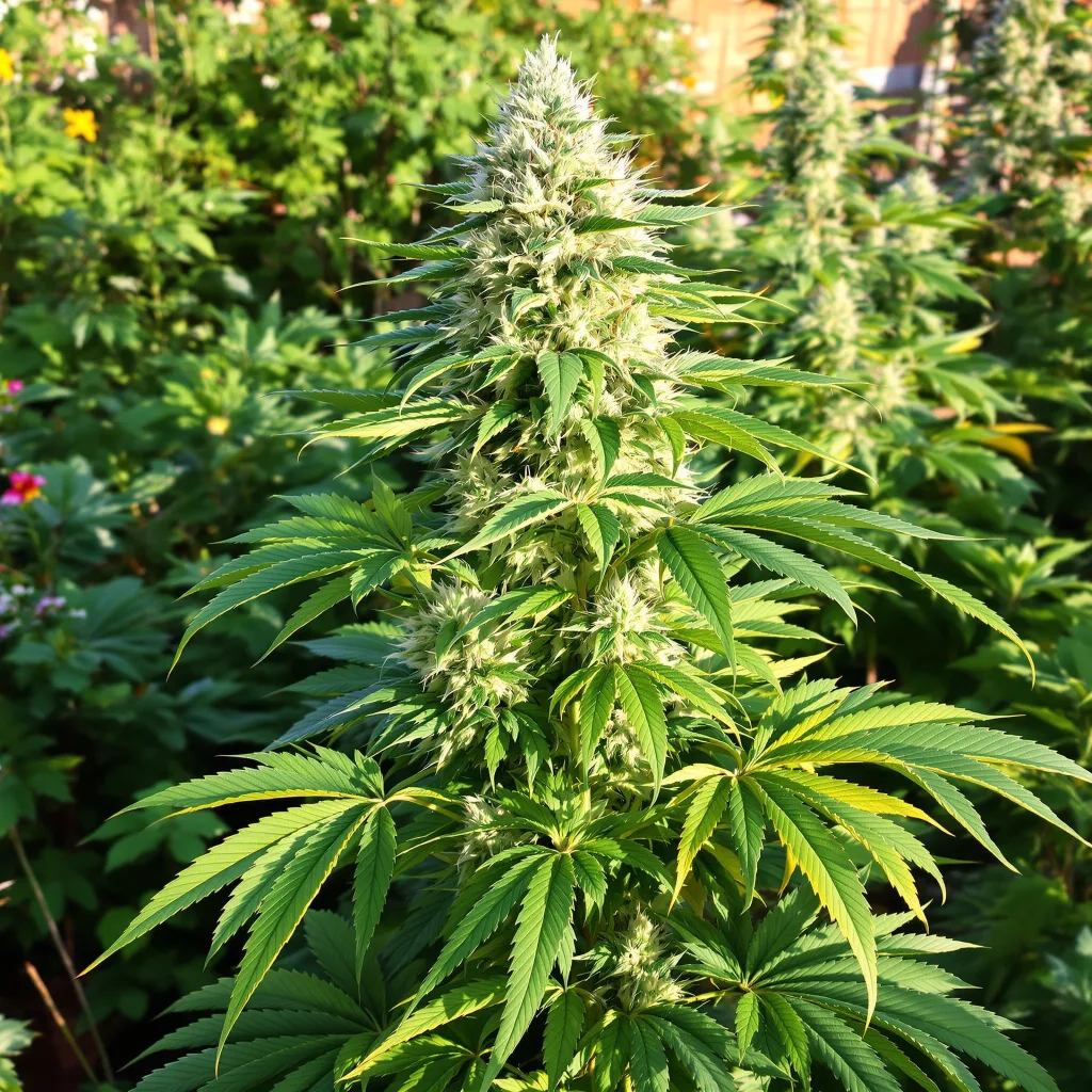 Zen CBD 51% indica / 49% sativa flower with visible trichomes