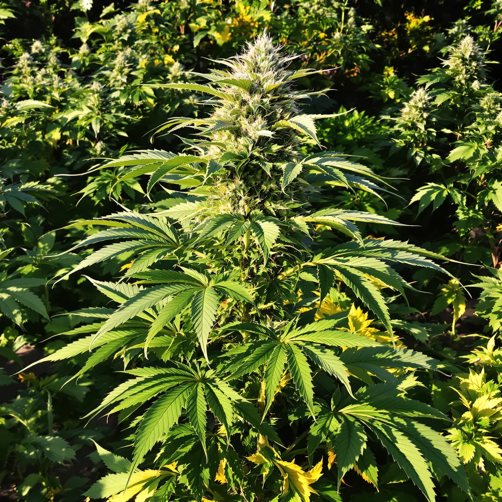 Zombie OG 68% indica / 32% sativa flower with visible trichomes